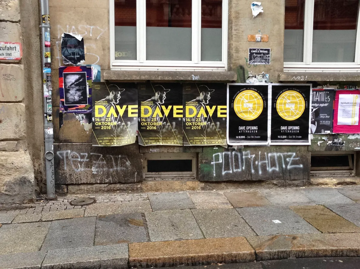 DAVE Festival – Plakate, Magazin & Erscheinungsbild – Grafikdesign Dresden