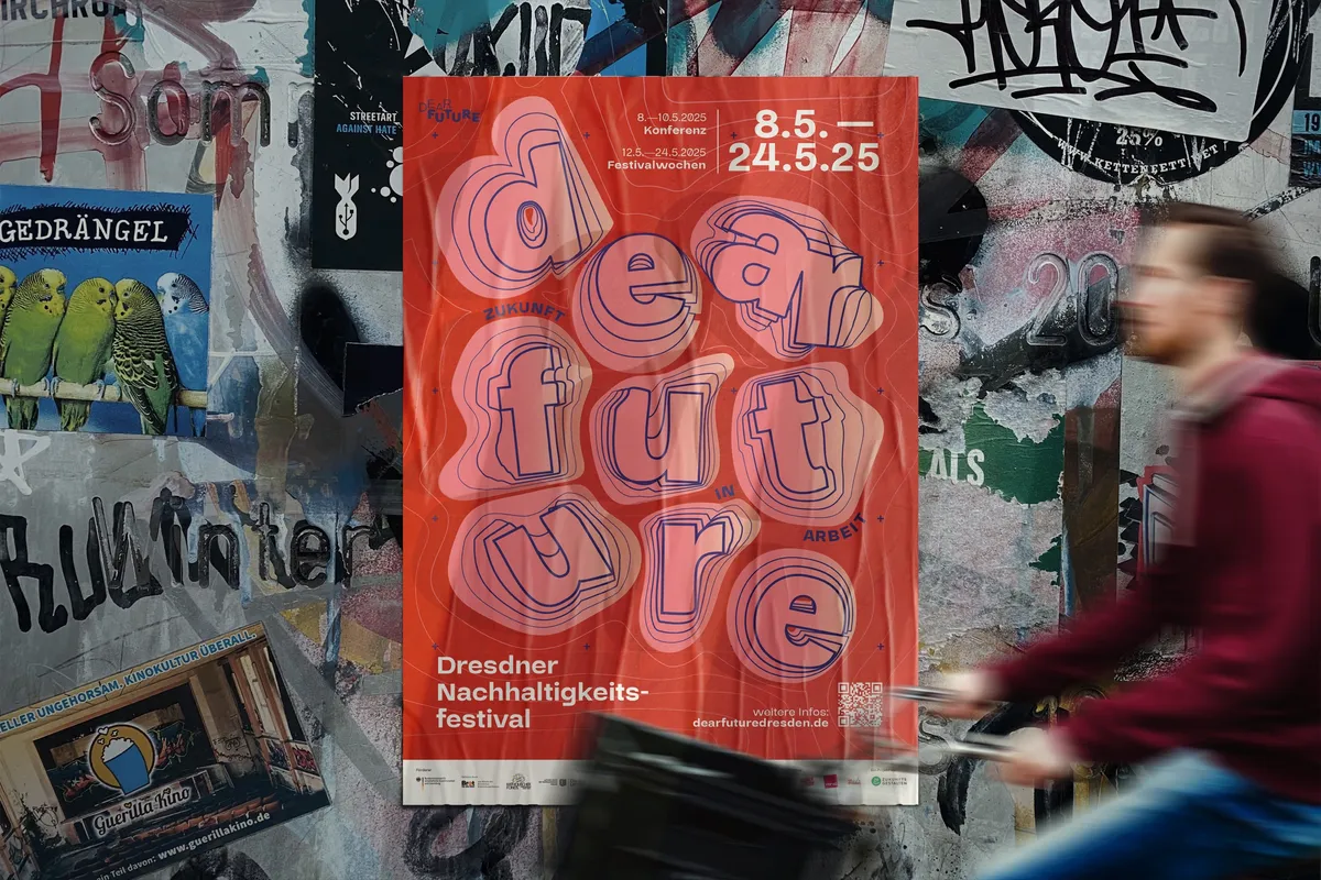 Dear Future – Plakatkampagne Nachhaltigkeitsfestival – Grafikdesign Dresden
