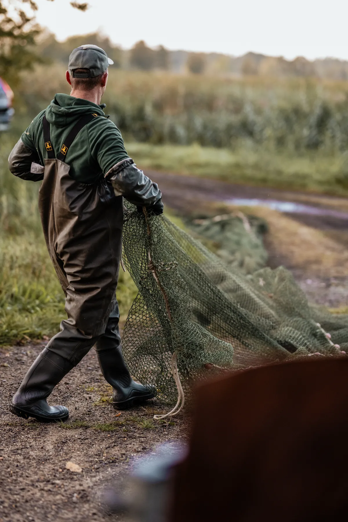 Robert – Abfischen Teichwirtschaft Greim bei Königswartha – Reportagefotografie Königswartha